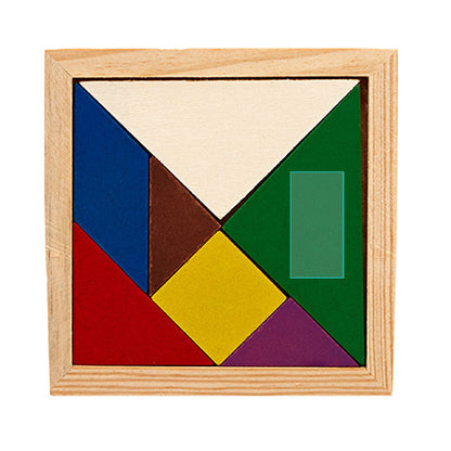 PUZZLE TANGRAM EN BOIS - LEIS