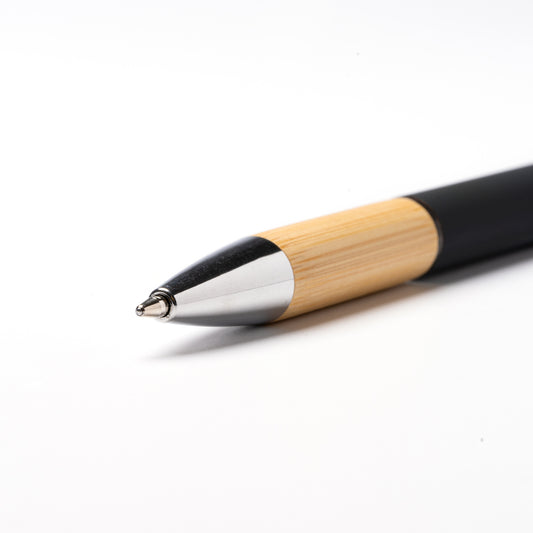 STYLO À BILLE EN ALUMINIUM ET BAMBOU - BORUX