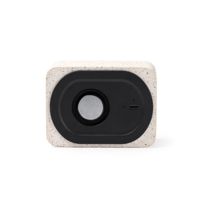 HAUT-PARLEUR SANS FIL EN TERRAZZO RECYCLÉ ET BAMBOU – MILER