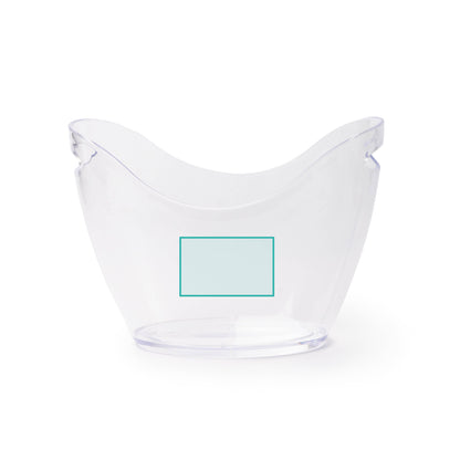 SEAU À GLACE TRANSPARENT AVEC POIGNÉES – TRESOK