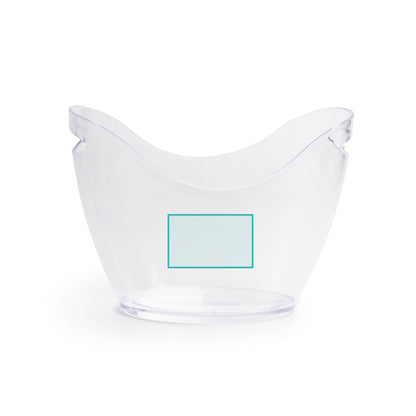 SEAU À GLACE TRANSPARENT AVEC POIGNÉES – TRESOK