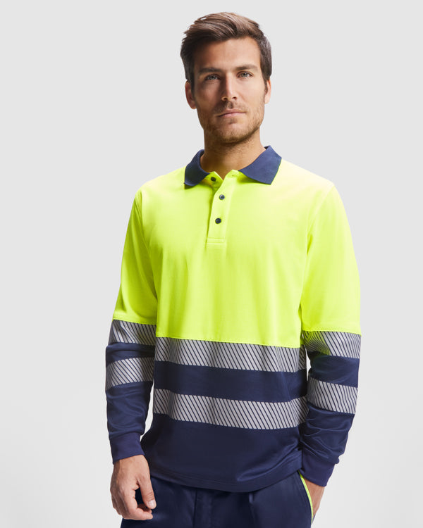 ATRIO L/S - polo technique haute visibilité à manches longues