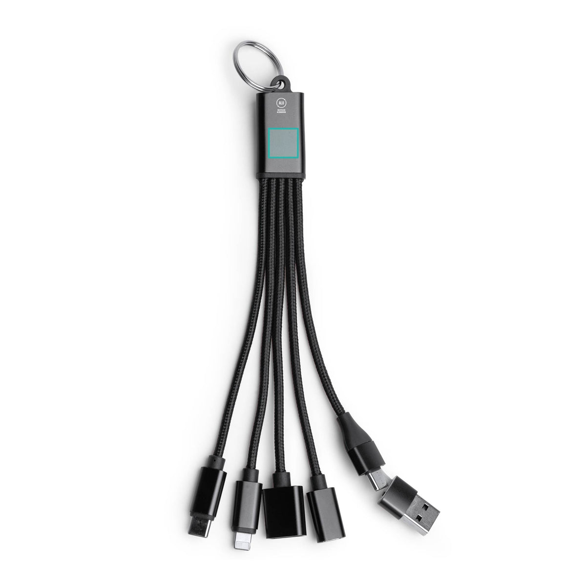 CÂBLE DE CHARGE MULTIFONCTION 7 EN 1 EN ALUMINIUM RECYCLÉ – KOLTAX