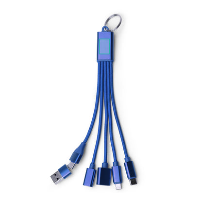 CÂBLE DE CHARGE MULTIFONCTION 7 EN 1 EN ALUMINIUM RECYCLÉ – KOLTAX