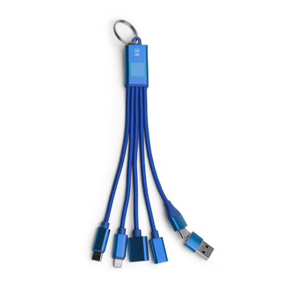 CÂBLE DE CHARGE MULTIFONCTION 7 EN 1 EN ALUMINIUM RECYCLÉ – KOLTAX