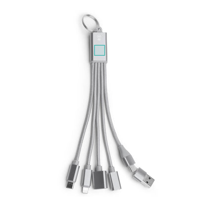CÂBLE DE CHARGE MULTIFONCTION 7 EN 1 EN ALUMINIUM RECYCLÉ – KOLTAX