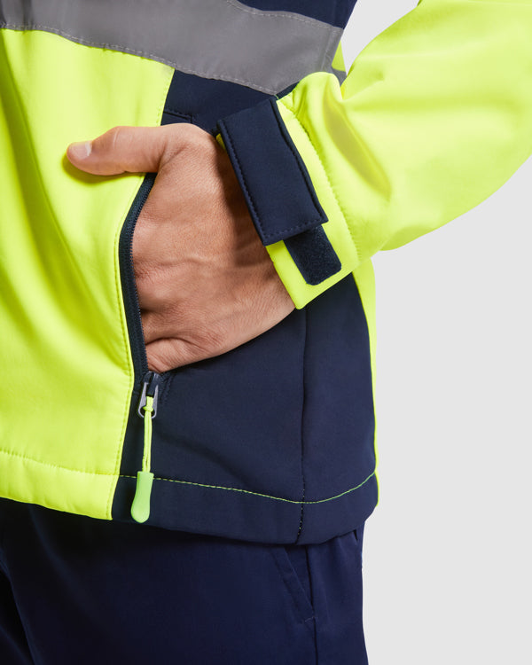 ANTARES - softshell bicolore haute visibilité