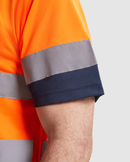 POLARIS - polo technique manches courtes haute visibilité