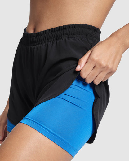 SHORT DE SPORT FEMME - CLAIR
