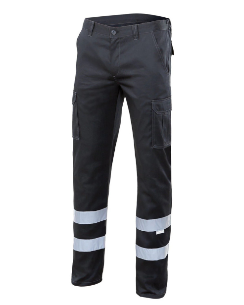 TAR - pantalon stretch multi-poches à bandes réfléchissantes