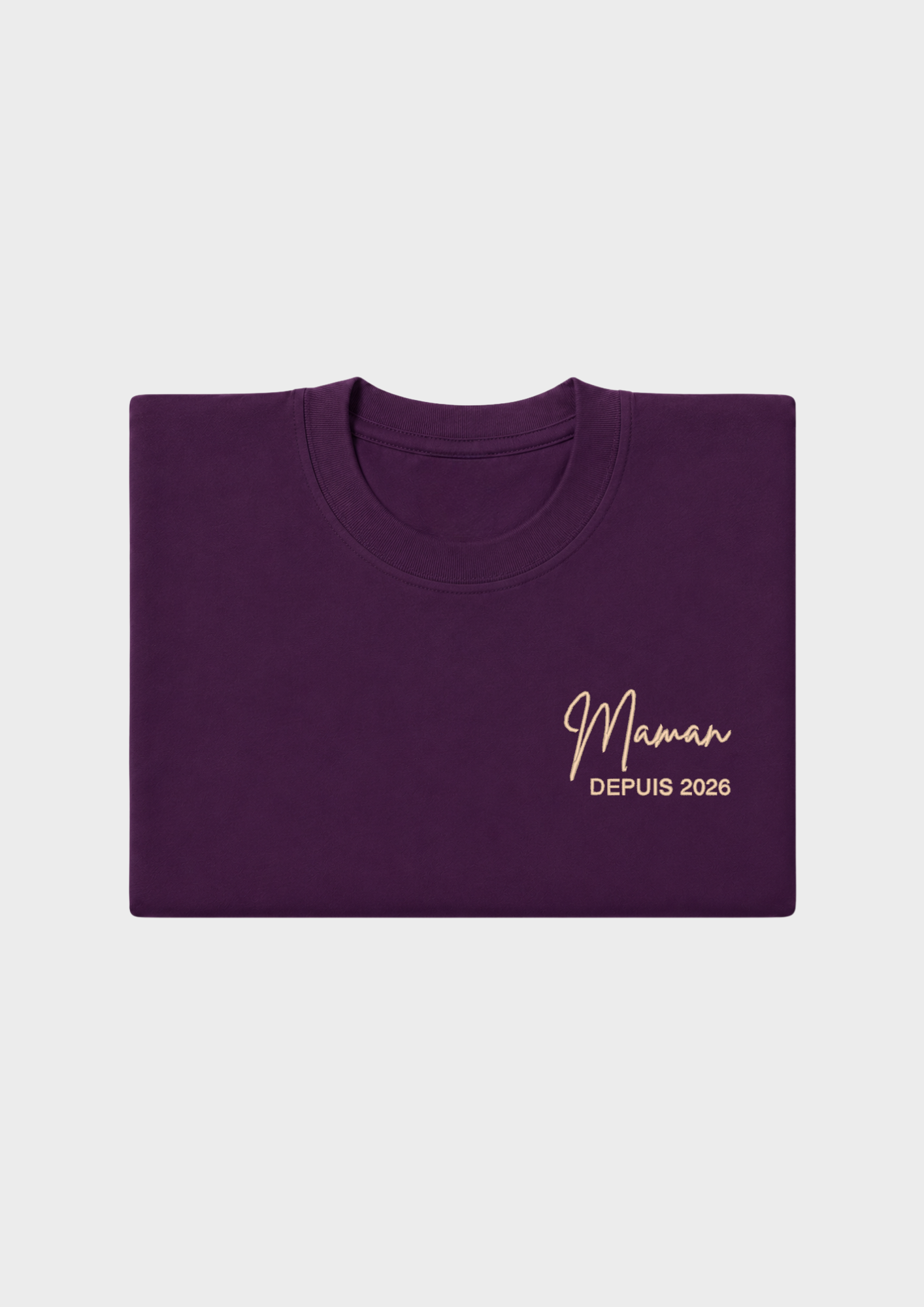 T-SHIRT - Broderie "Maman Depuis..."