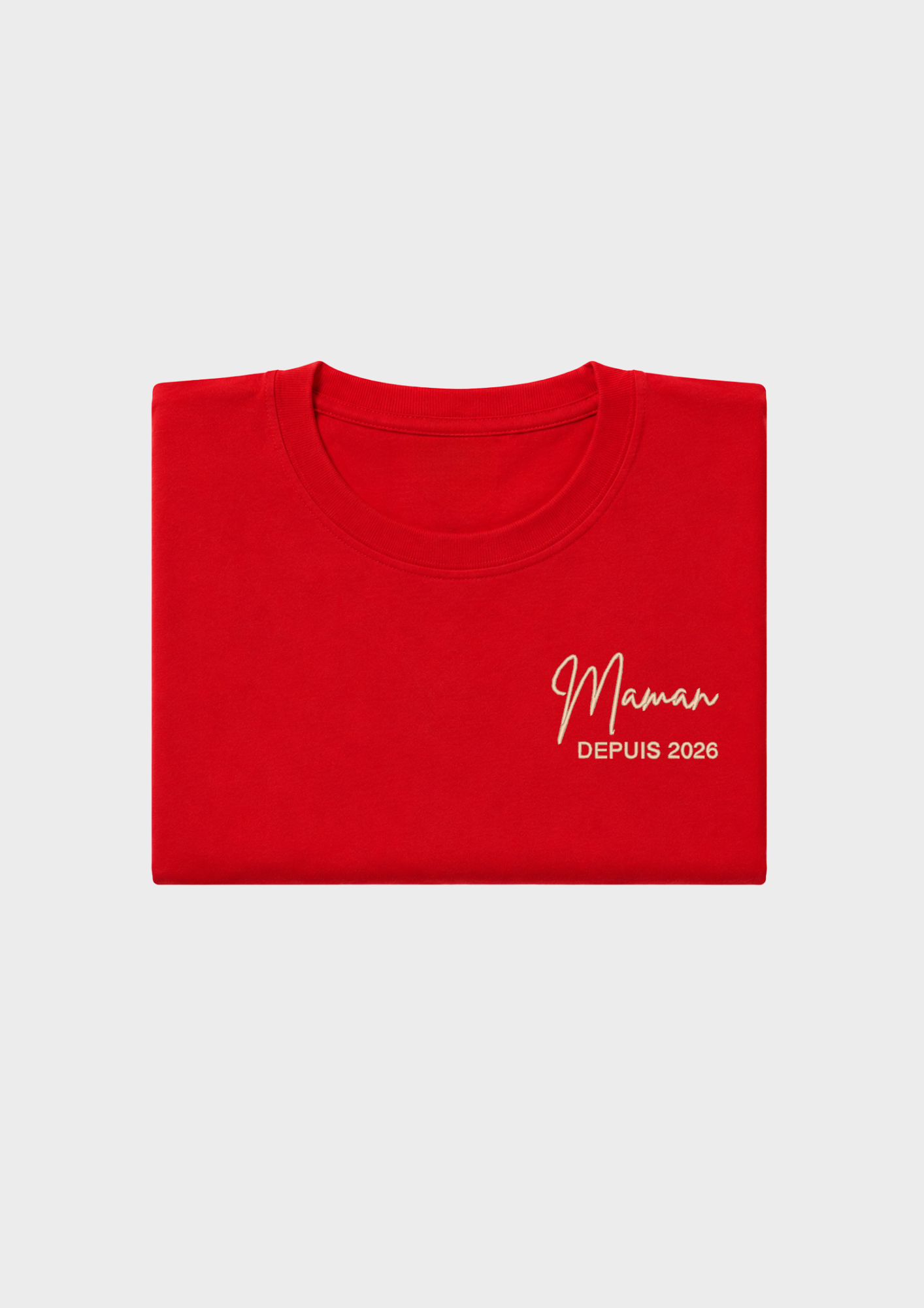 T-SHIRT - Broderie "Maman Depuis..."
