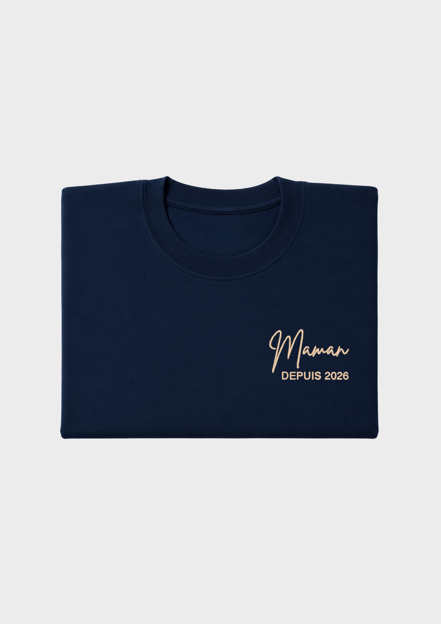T-SHIRT - Broderie "Maman Depuis..."