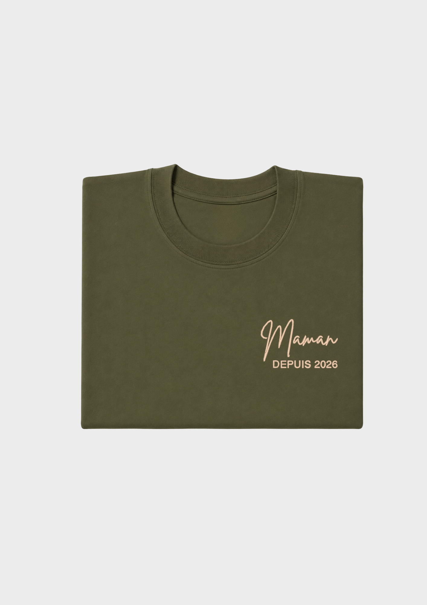 T-SHIRT - Broderie "Maman Depuis..."