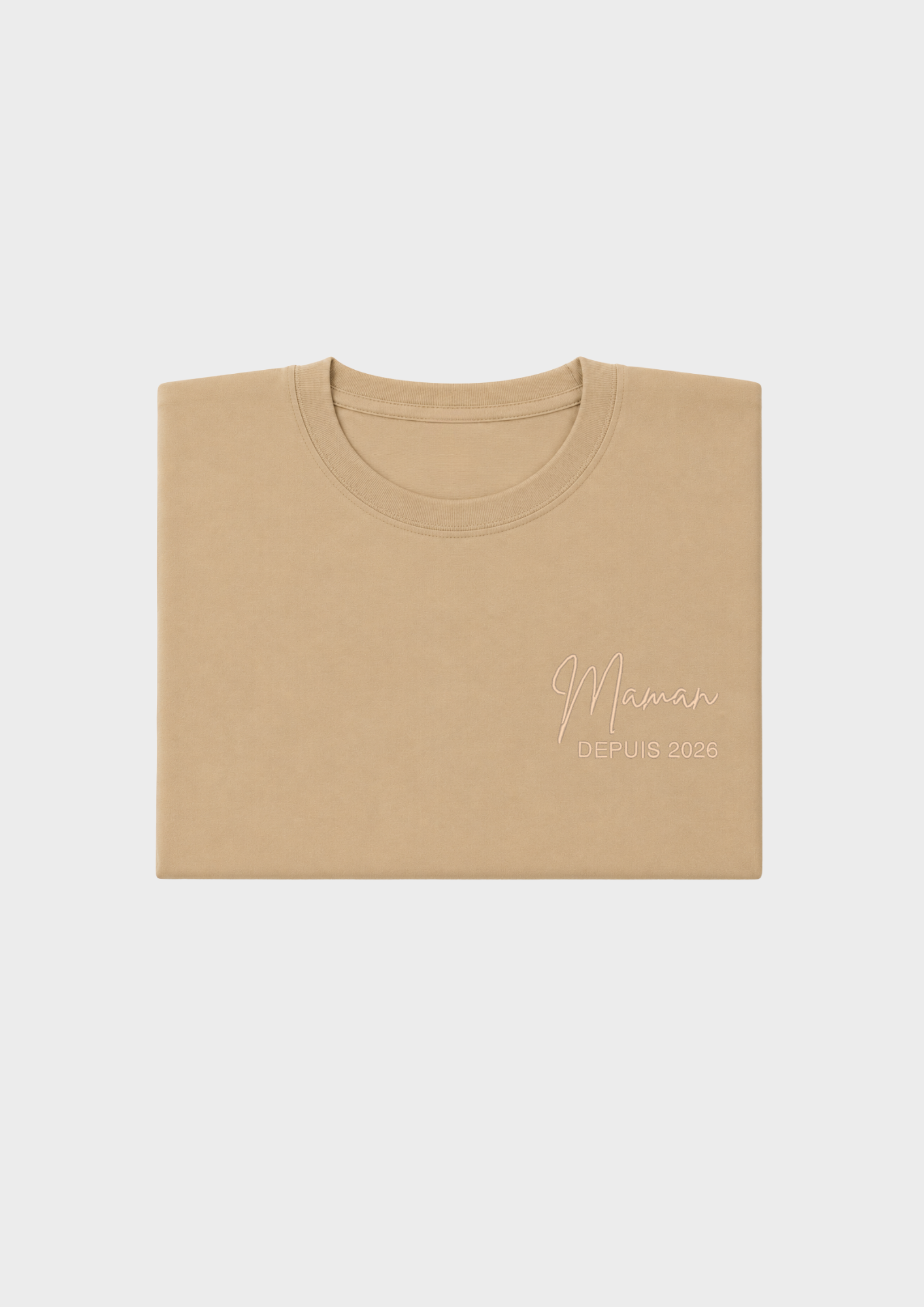 T-SHIRT - Broderie "Maman Depuis..."