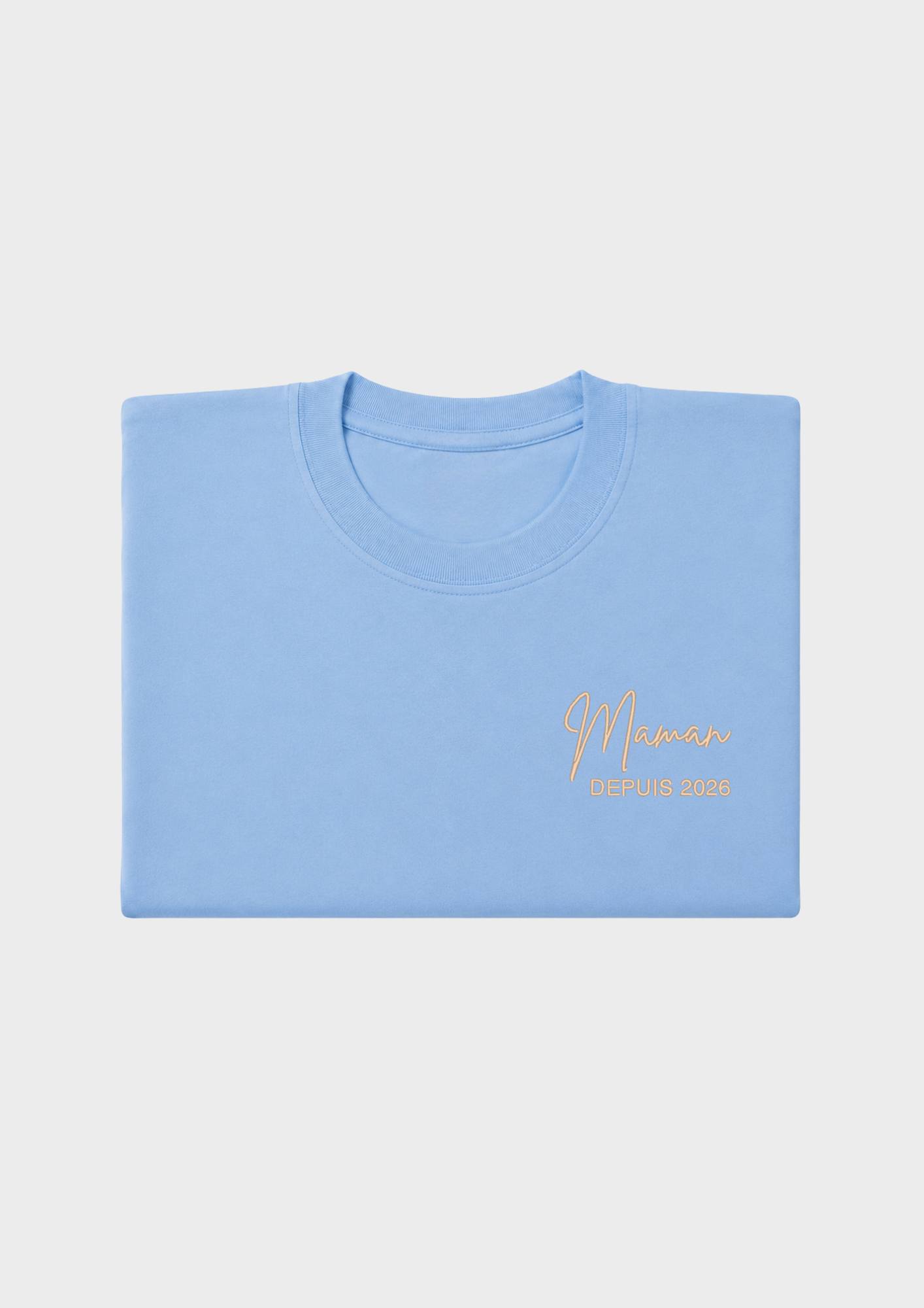 T-SHIRT - Broderie "Maman Depuis..."