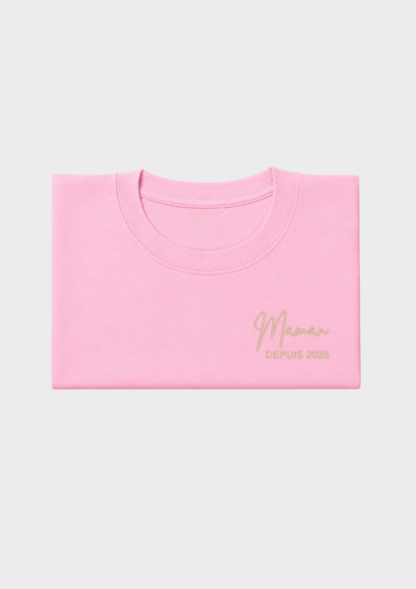 T-SHIRT - Broderie "Maman Depuis..."