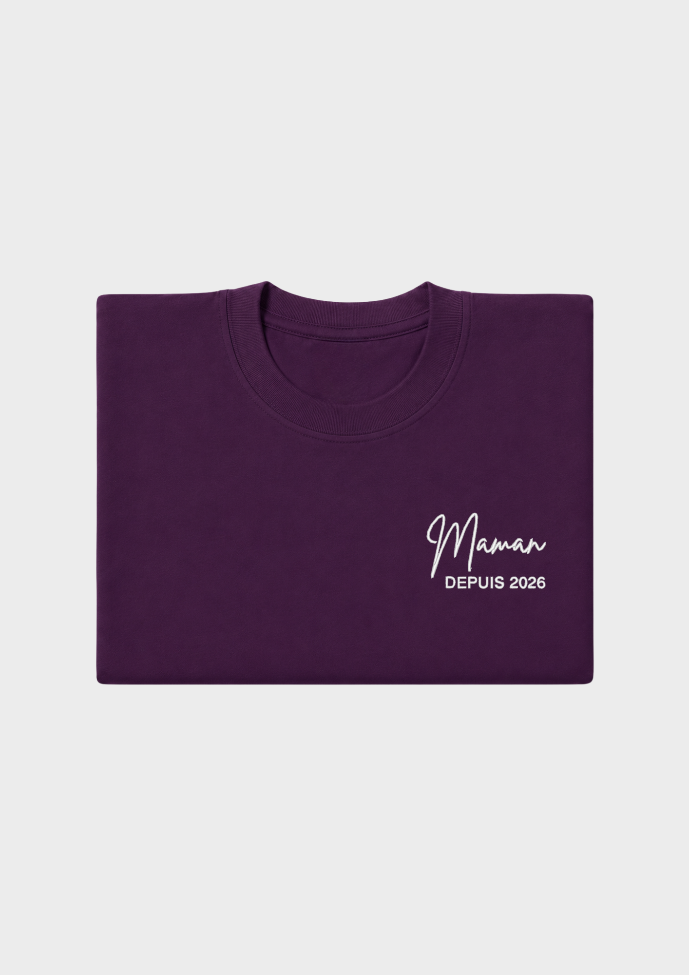 T-SHIRT - Broderie "Maman Depuis..."