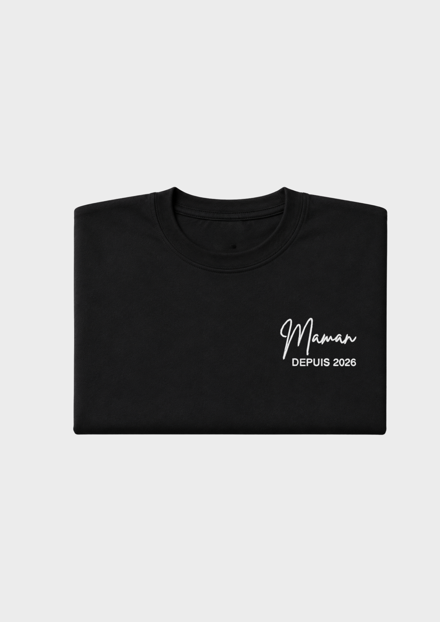 T-SHIRT - Broderie "Maman Depuis..."
