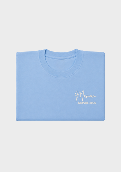 T-SHIRT - Broderie "Maman Depuis..."