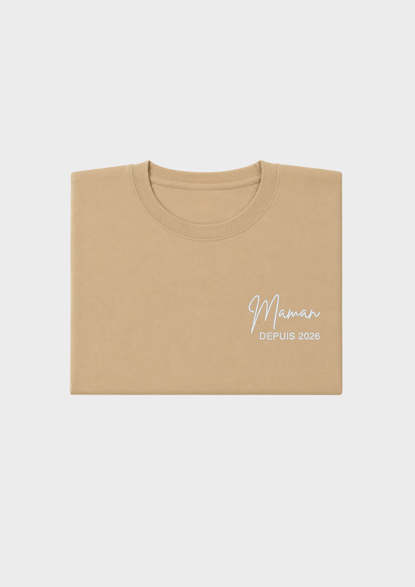T-SHIRT - Broderie "Maman Depuis..."