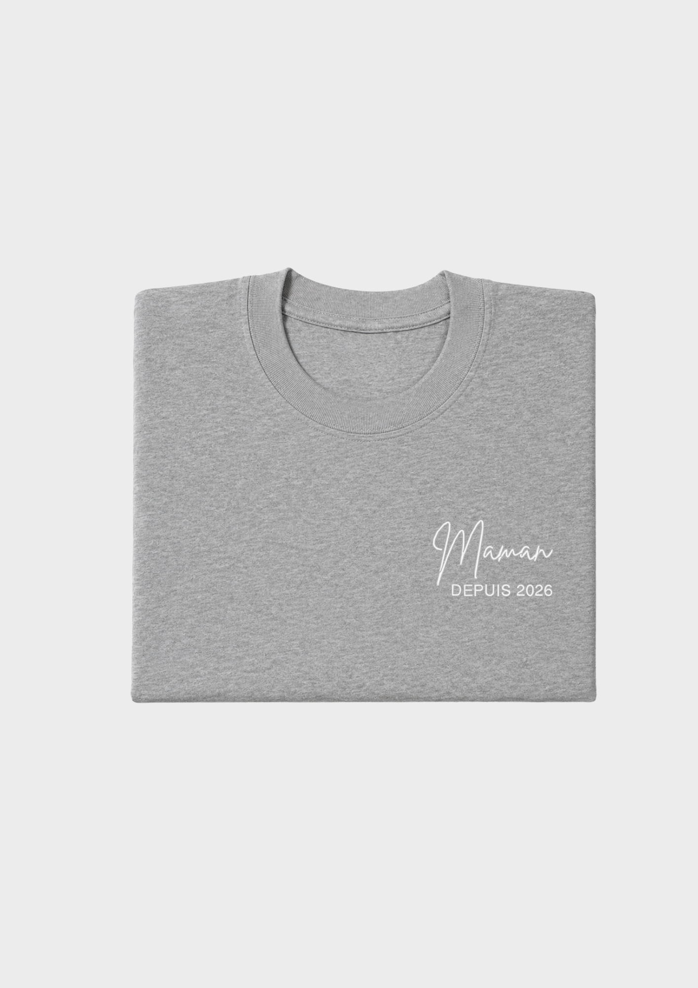 T-SHIRT - Broderie "Maman Depuis..."