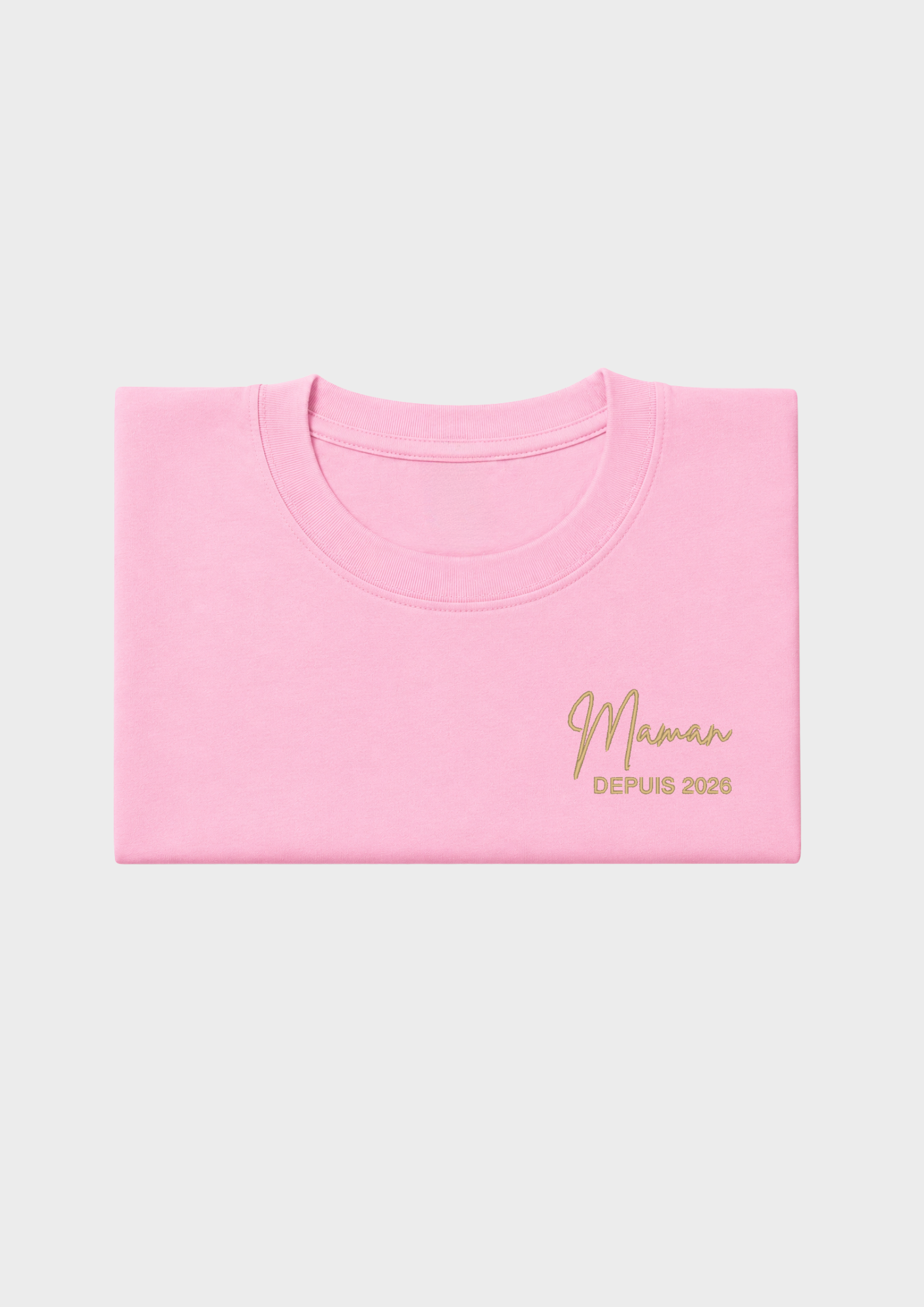 T-SHIRT - Broderie "Maman Depuis..."