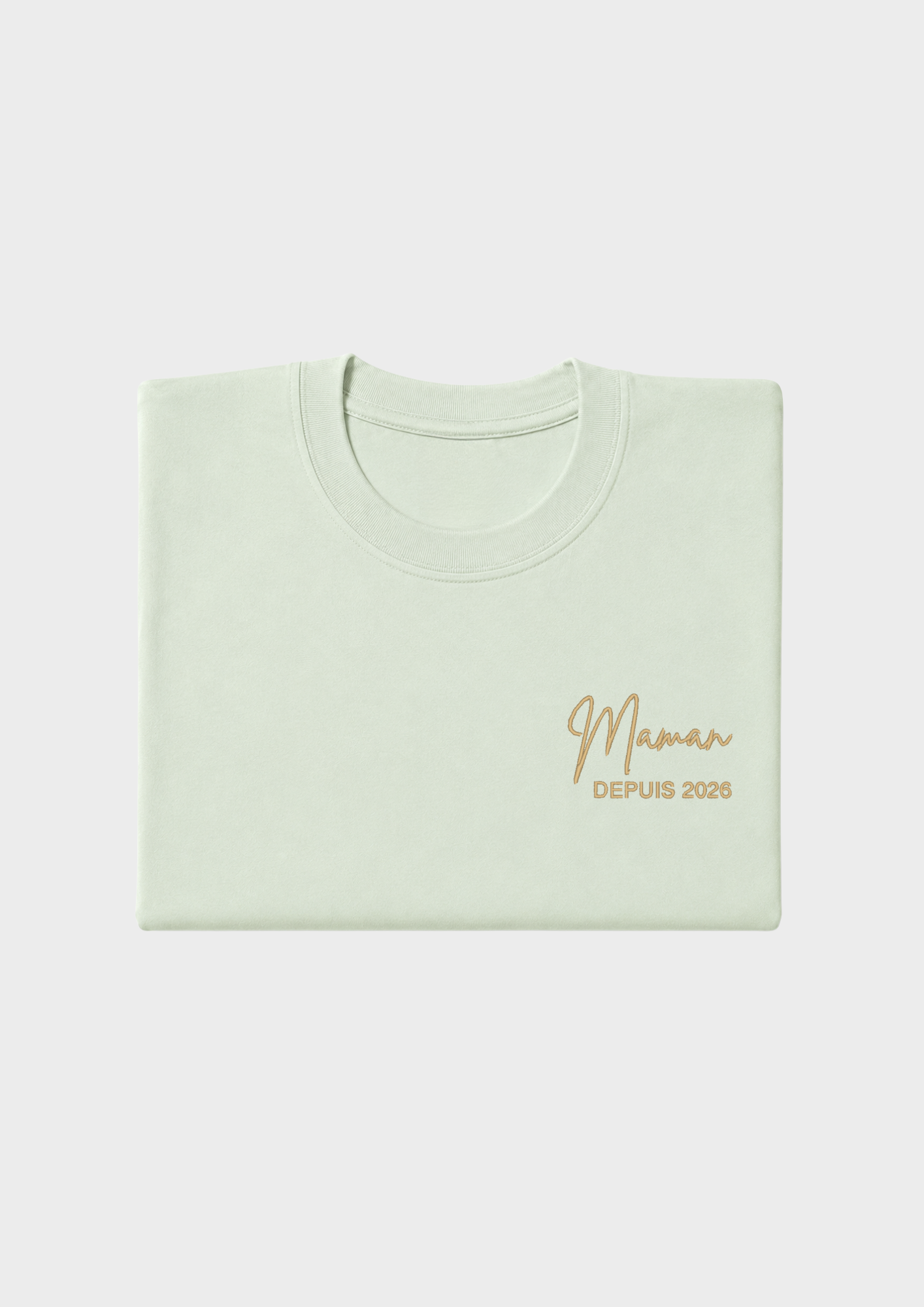T-SHIRT - Broderie "Maman Depuis..."