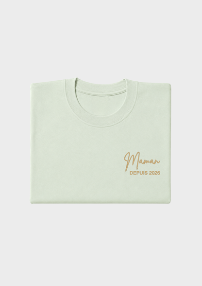 T-SHIRT - Broderie "Maman Depuis..."