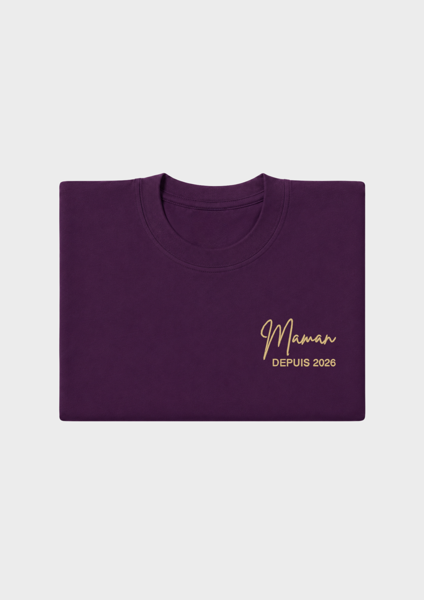 T-SHIRT - Broderie "Maman Depuis..."