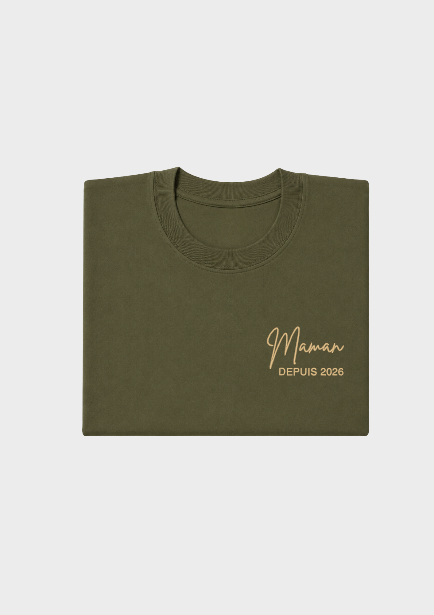 T-SHIRT - Broderie "Maman Depuis..."
