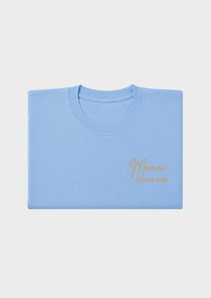 T-SHIRT - Broderie "Maman Depuis..."