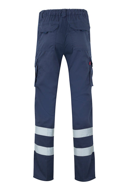 TAR - pantalon stretch multi-poches à bandes réfléchissantes