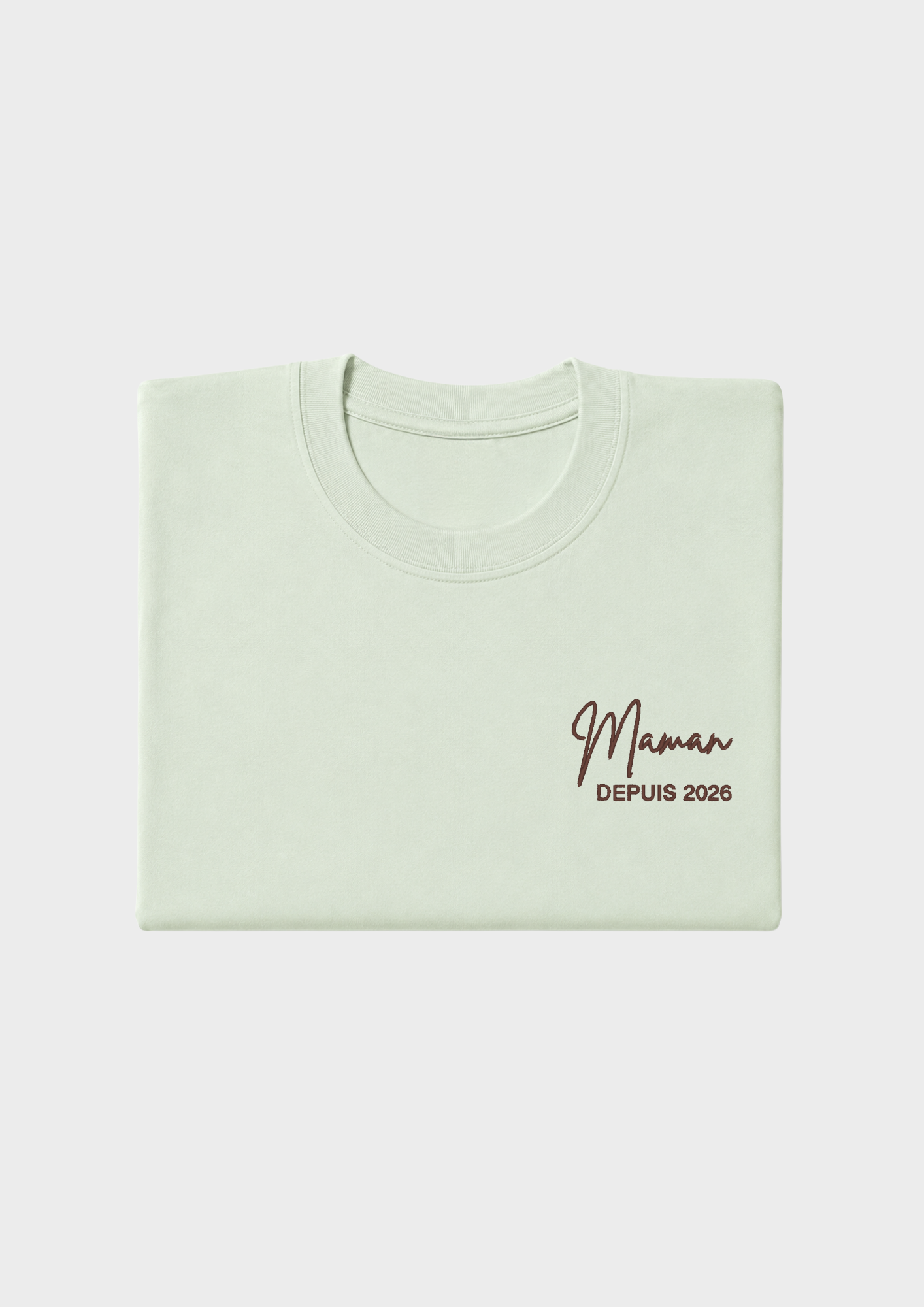 T-SHIRT - Broderie "Maman Depuis..."