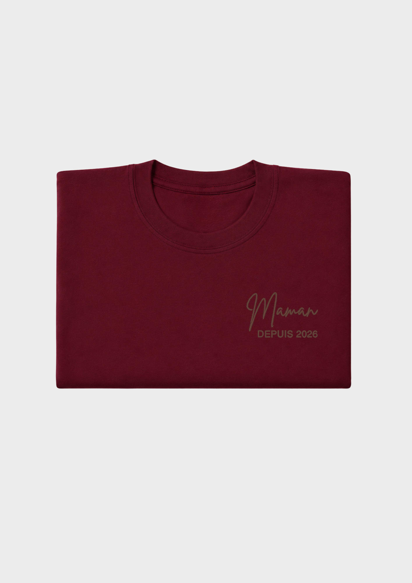 T-SHIRT - Broderie "Maman Depuis..."