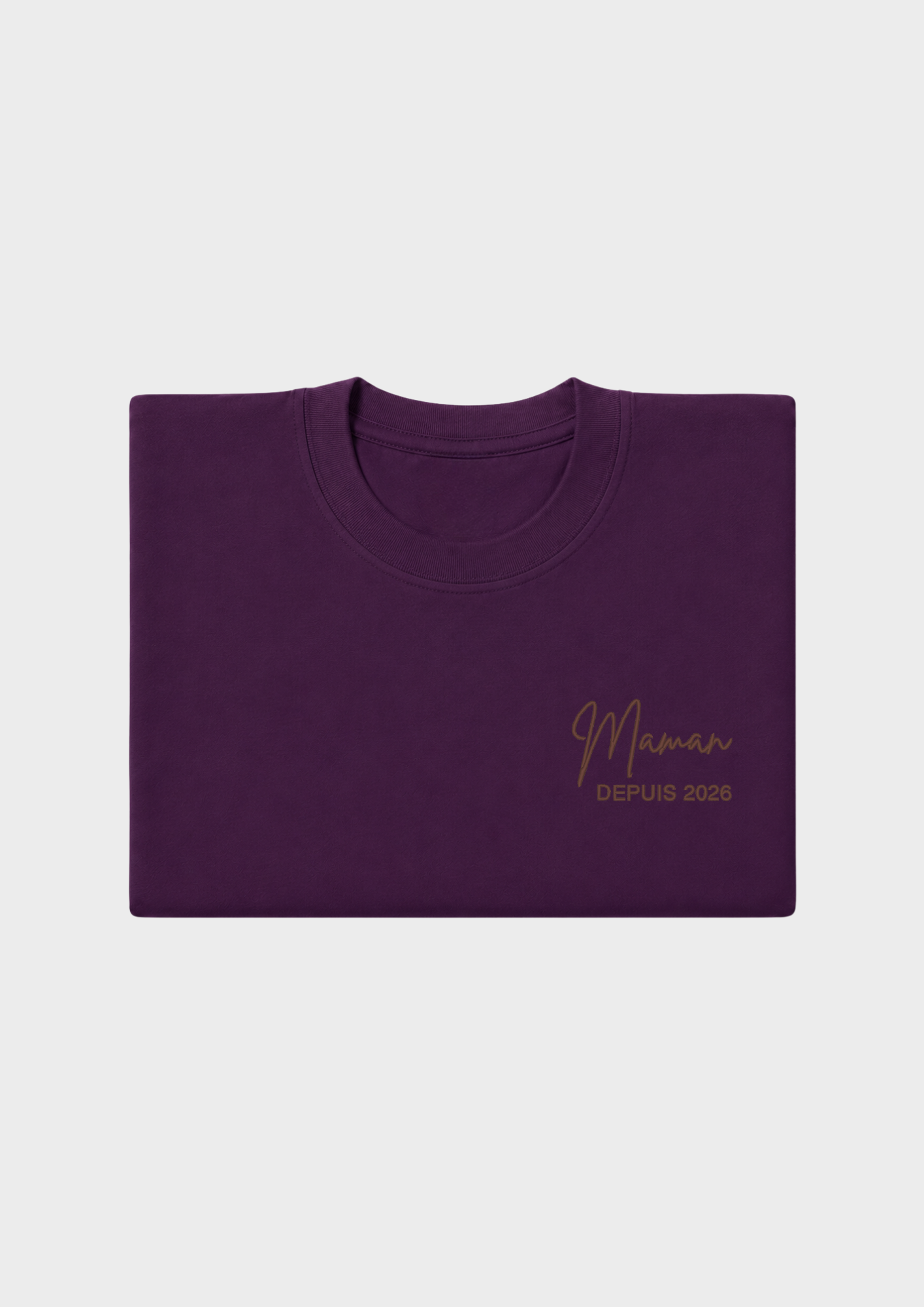 T-SHIRT - Broderie "Maman Depuis..."