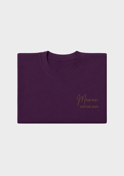 T-SHIRT - Broderie "Maman Depuis..."