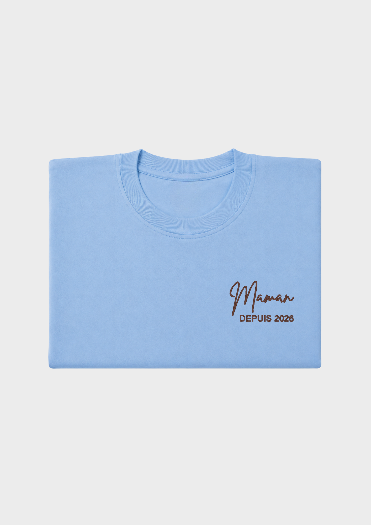 T-SHIRT - Broderie "Maman Depuis..."