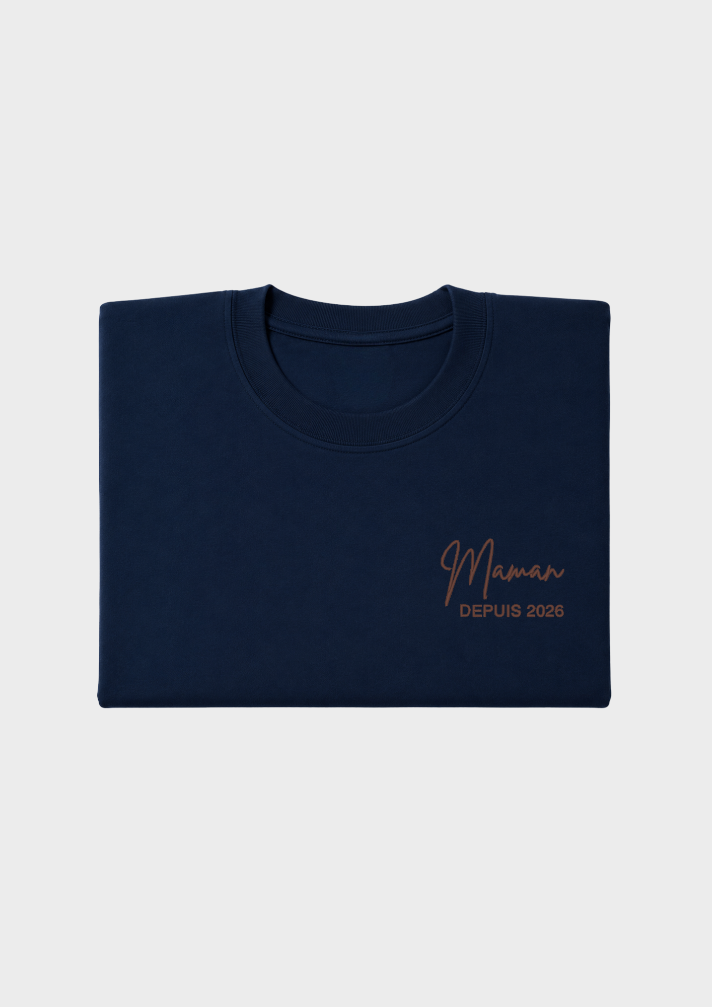 T-SHIRT - Broderie "Maman Depuis..."