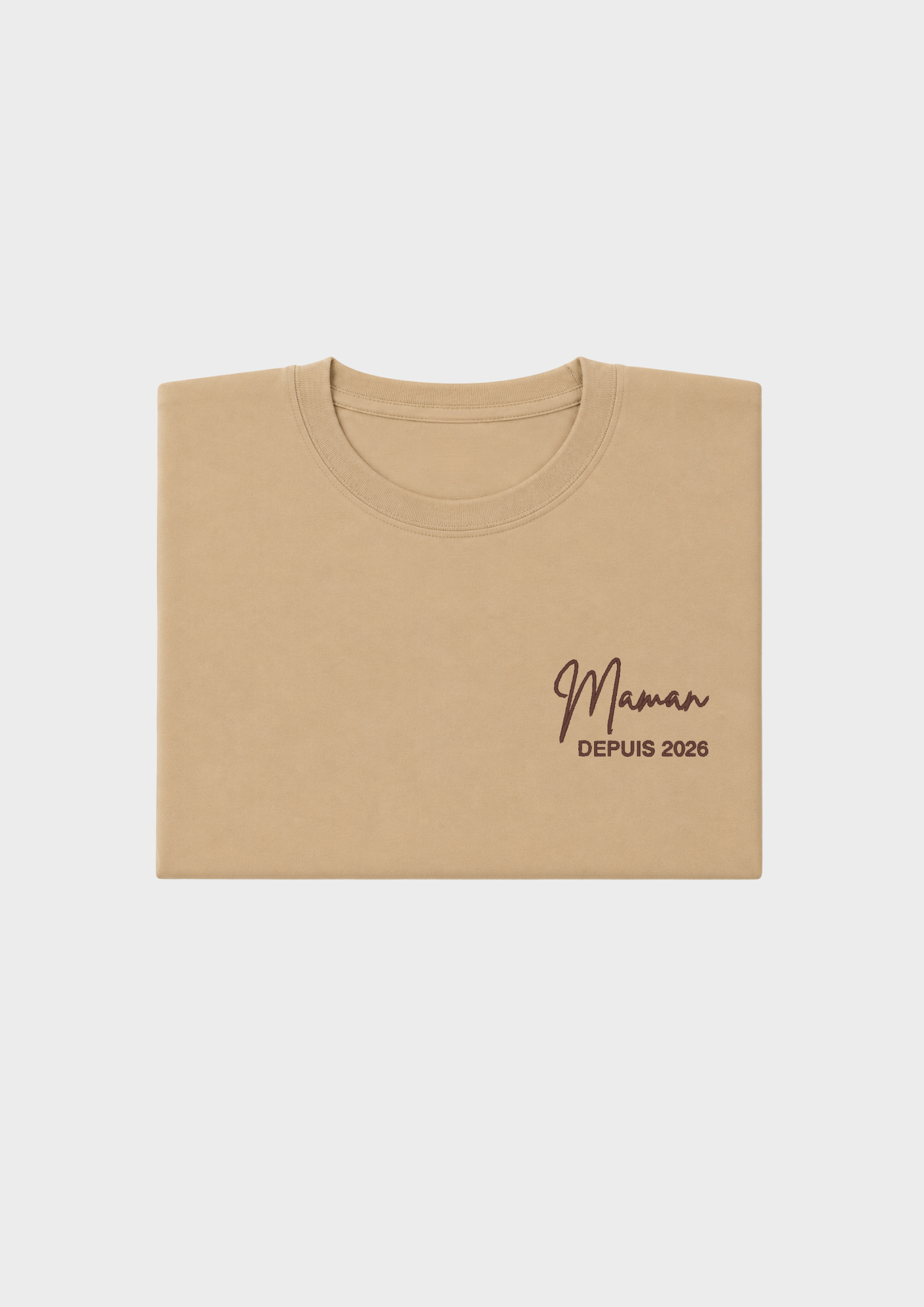T-SHIRT - Broderie "Maman Depuis..."