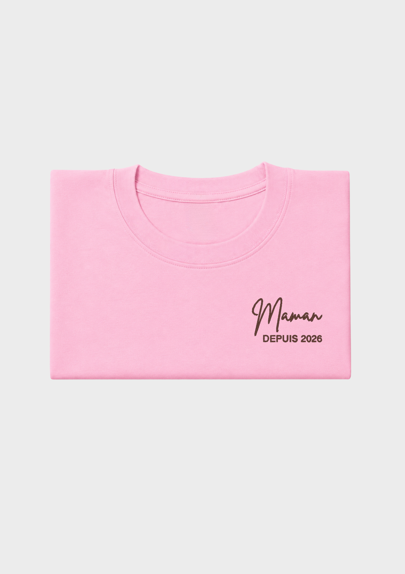 T-SHIRT - Broderie "Maman Depuis..."