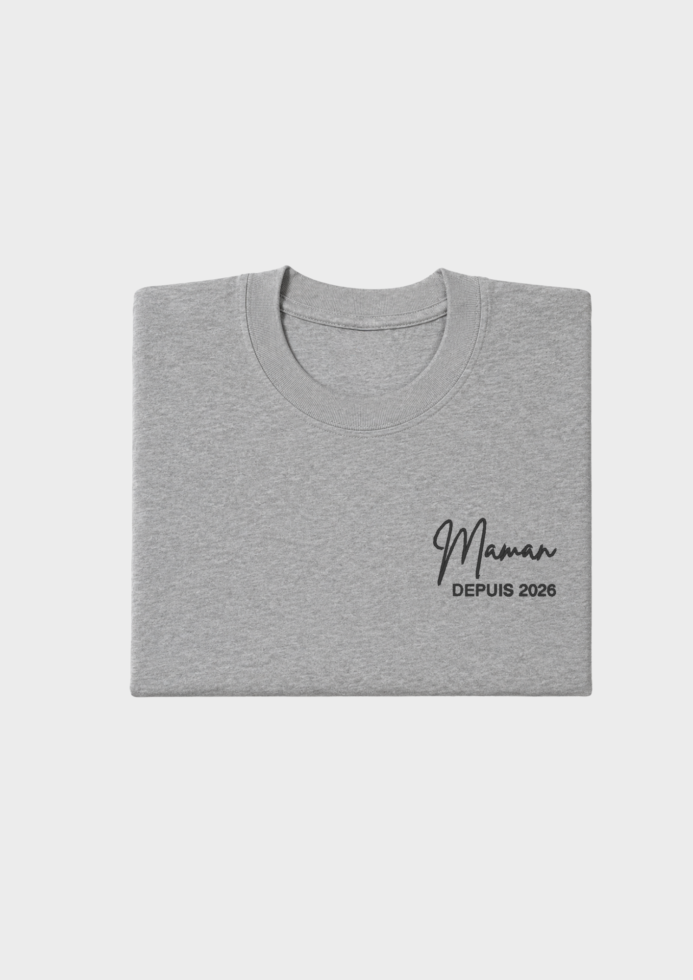 T-SHIRT - Broderie "Maman Depuis..."