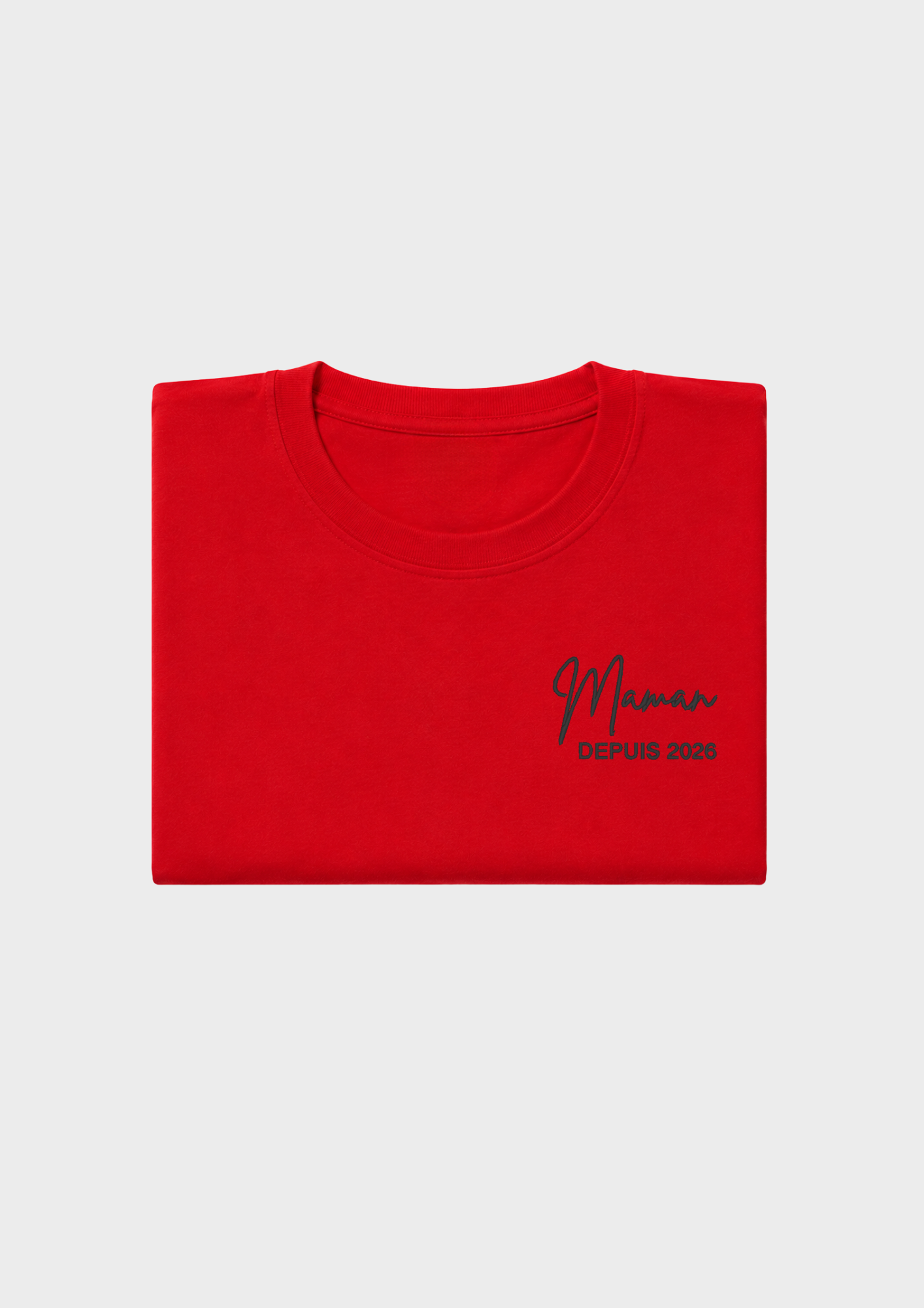T-SHIRT - Broderie "Maman Depuis..."