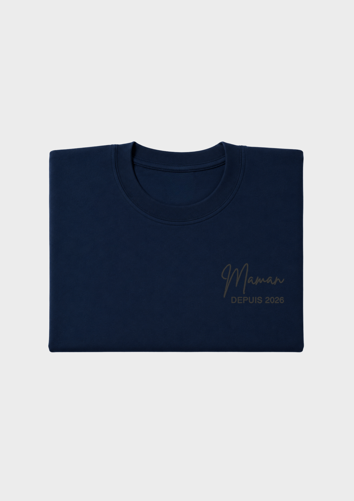 T-SHIRT - Broderie "Maman Depuis..."