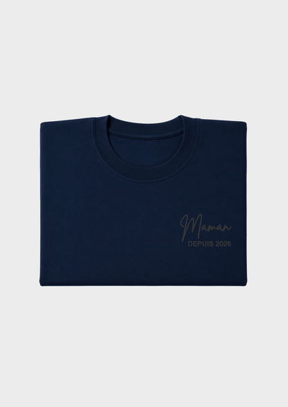 T-SHIRT - Broderie "Maman Depuis..."