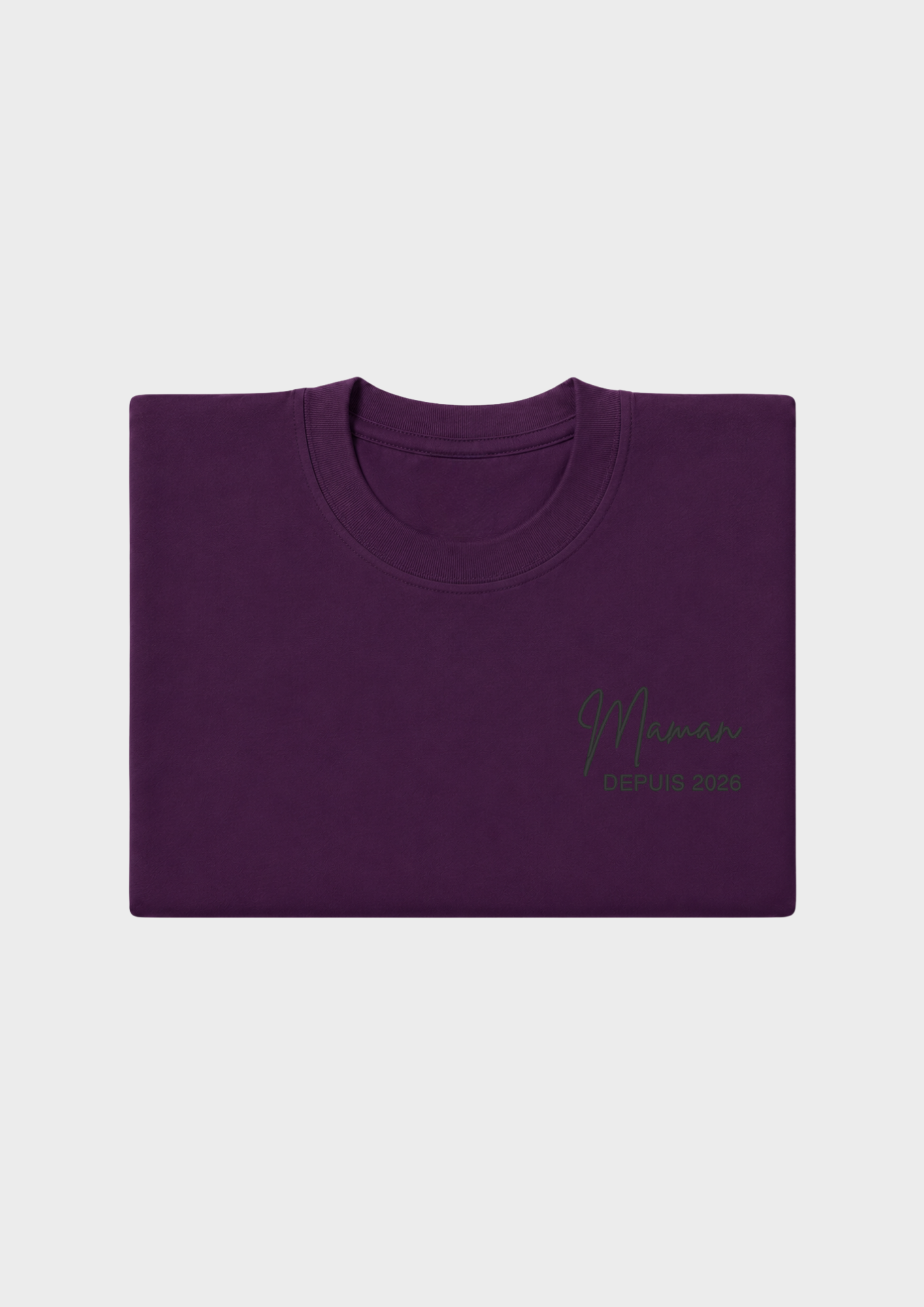 T-SHIRT - Broderie "Maman Depuis..."