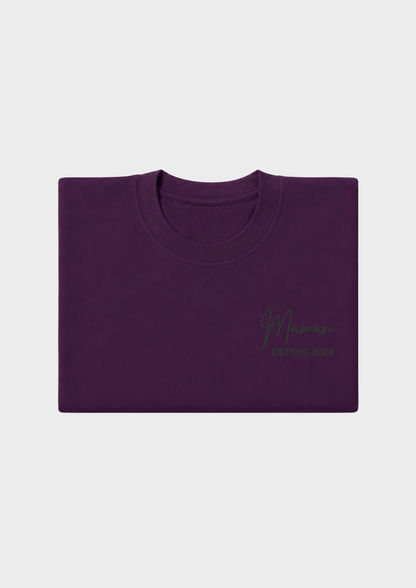 T-SHIRT - Broderie "Maman Depuis..."