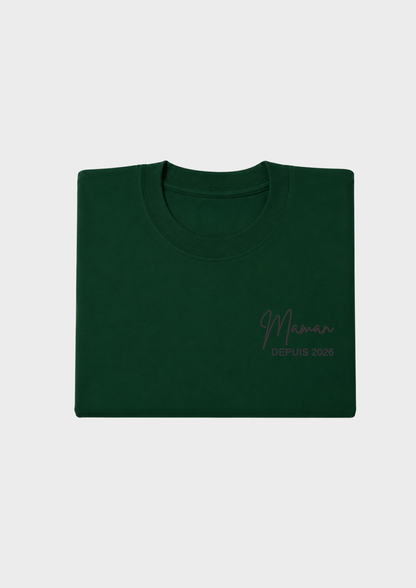 T-SHIRT - Broderie "Maman Depuis..."