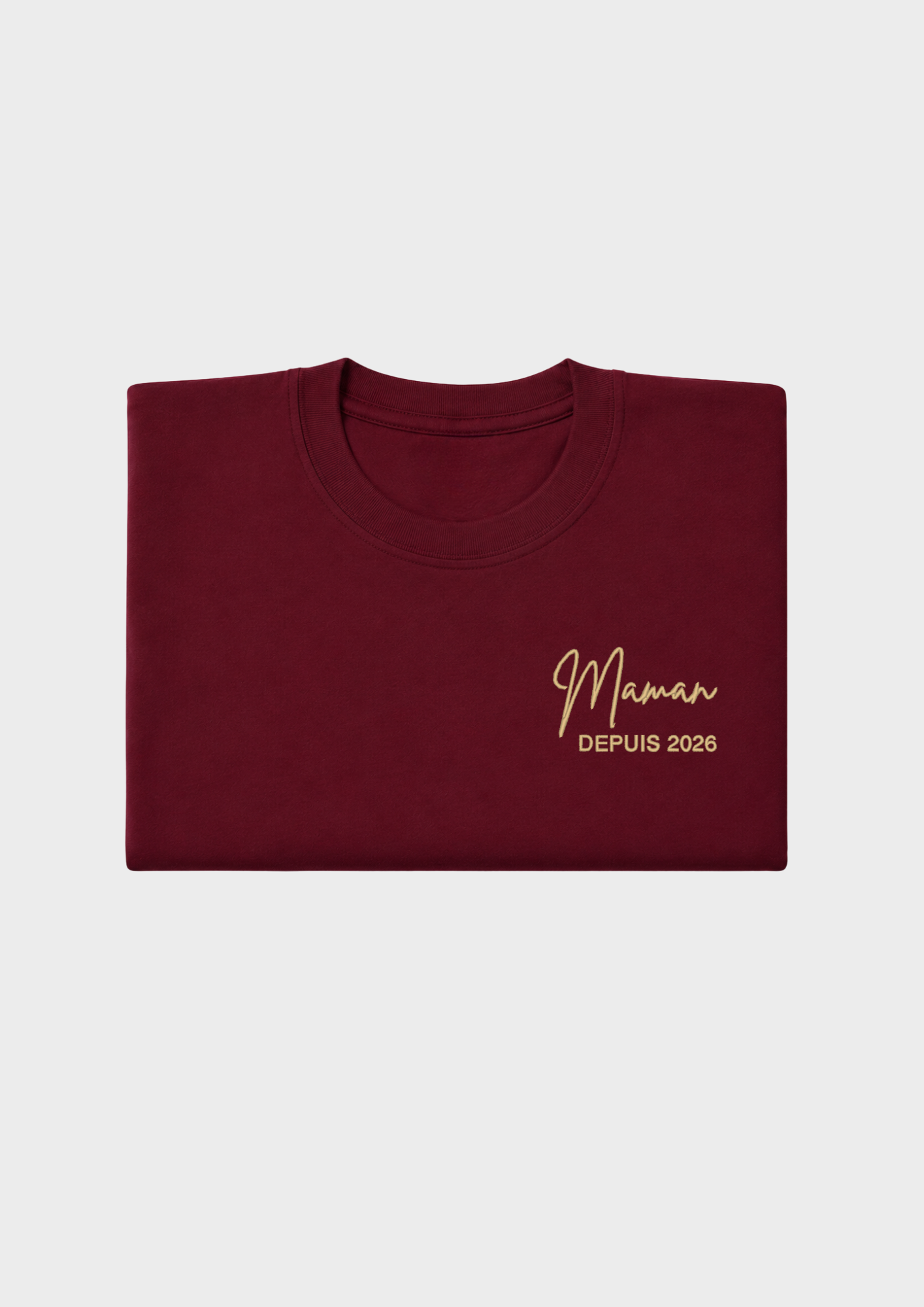 T-SHIRT - Broderie "Maman Depuis..."