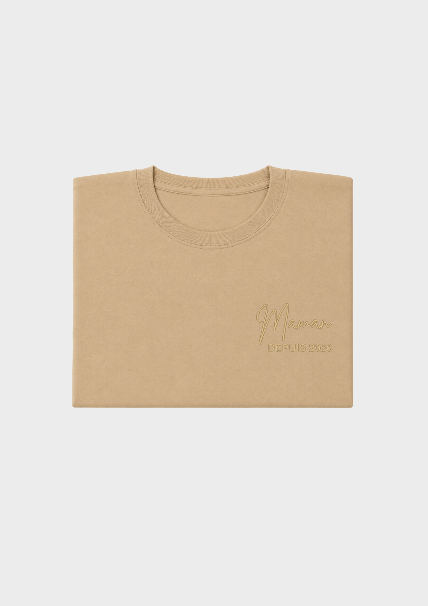 T-SHIRT - Broderie "Maman Depuis..."